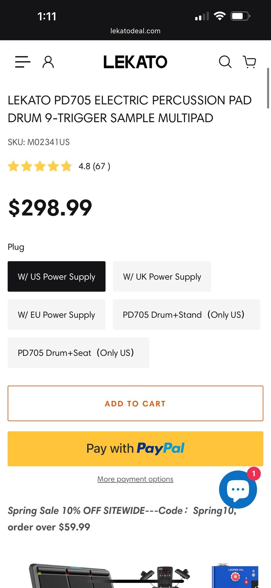Lekato Drum Pad