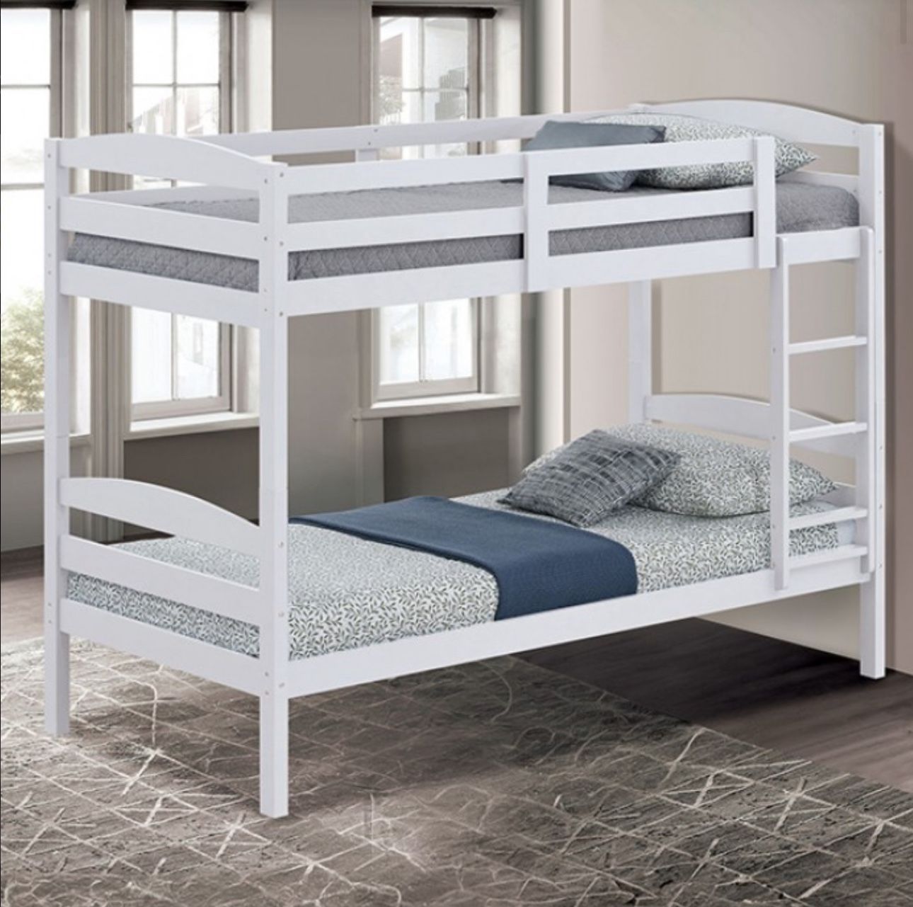 TWIN OVER TWIN BUNK BEDS ( FREE DELIVERY )