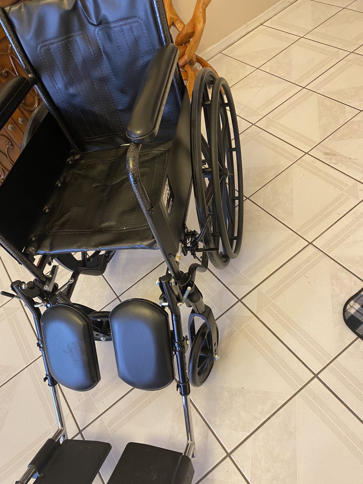 Very Nice Wheelchair With Elevated Footrest 