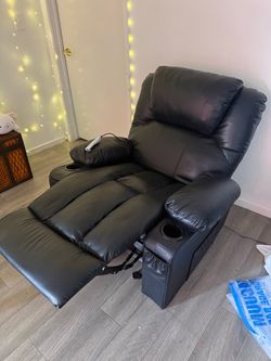 Massage/heating recliner
