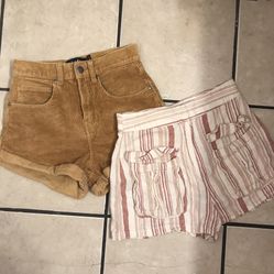 Afends Corduroy Shorts , Forever 21 Linen Shorts