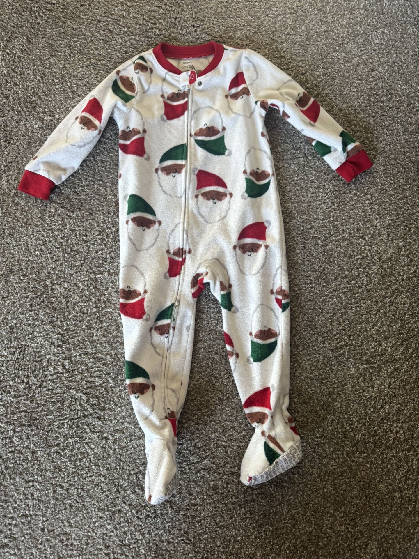 Pajama Carters Santa 2t