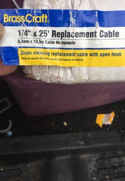 1/4 inch Rooter cable