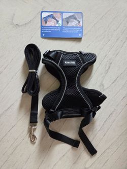 Kaazylab Cat Harness and Leash for Walking Escape Proof Soft Adjustable - Black