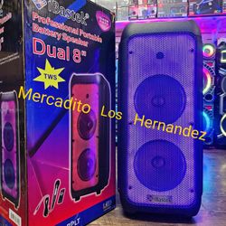 Karaoke Bluetooth Speaker 💥New In Box 💥5000w - New ❗️2 x 8"