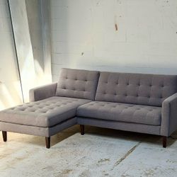 Free Delivery, MCM Scandinavian Designs, 2-piece Sectional Couch, Staging Furniture