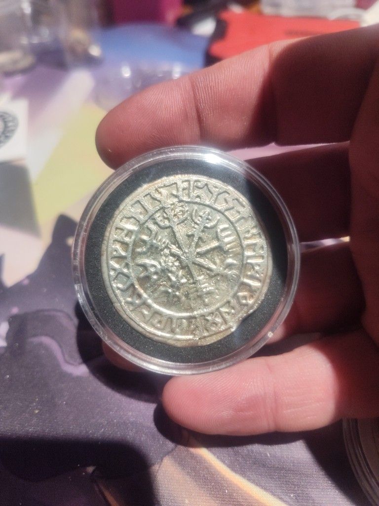 1.5 OZ SILVER hand Poured Viking Coin