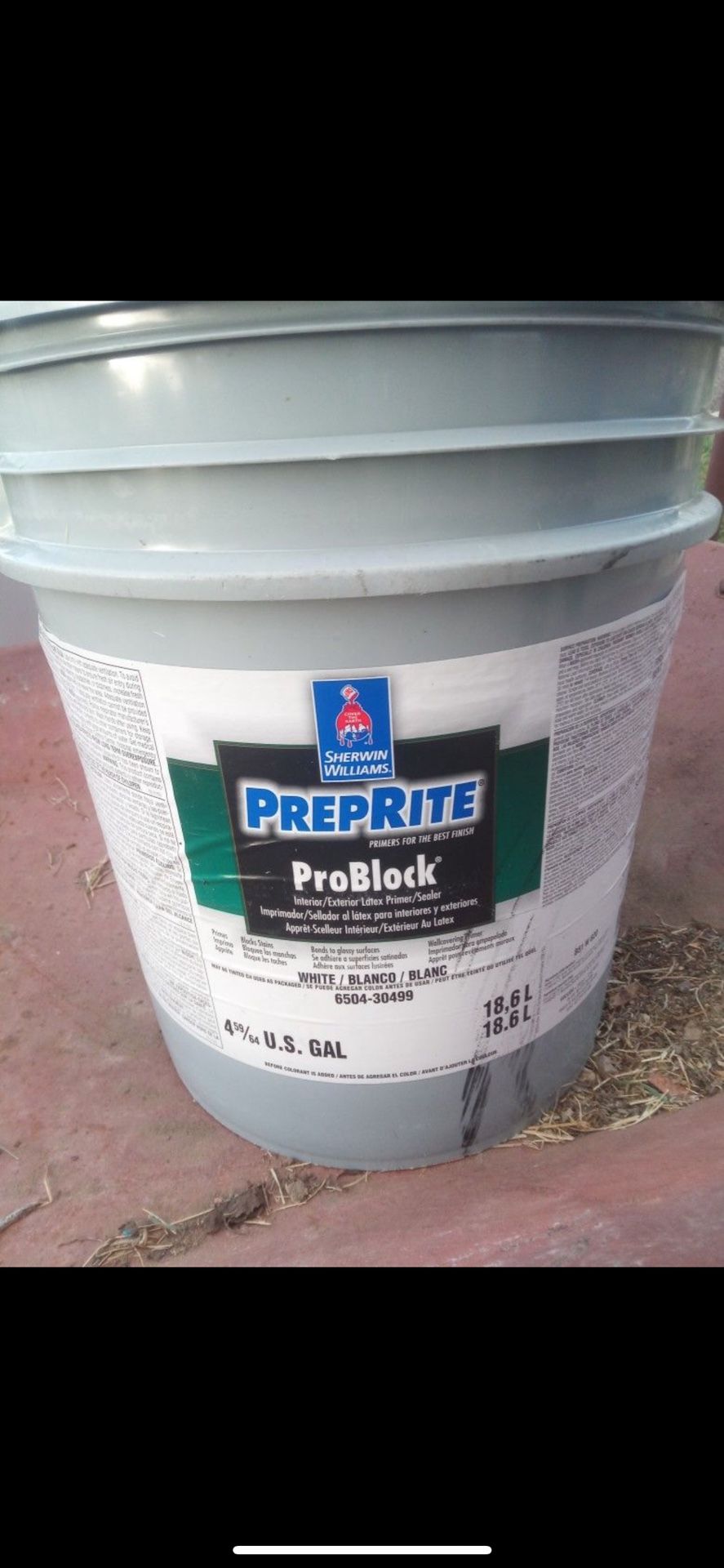 Sherwin Williams Primer - White - 5 Gallons