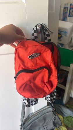 Vans Off The Wall Mini Backpack Red and grey cute purse