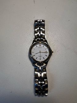 Seiko 7N32 35mm Watch – White Dial, Stainless Steel Case, Classic Dress Style