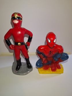 Spiderman and Power Ranger Piggy Bank / Alcancia 1x$5