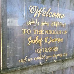 Acrylic Wedding Sign 