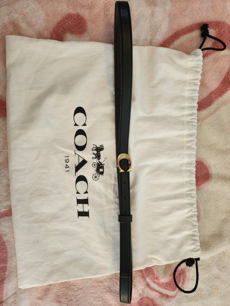 Womens COACH Leather Belt