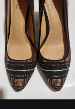 INC International Zitah Embellished 3 Inch Heels- Size 8M