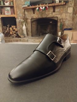 (Size-10) Men's, Like New, Geox Men's High Life 2 Monk Strap Dress Shoes