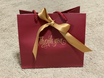 Small Red Thank You Gift Bags