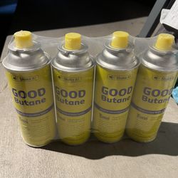 Good Butane Fuel Canisters (8 oz) – 4 Pack (Sealed)