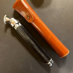 Vintage Ising Bergneustadt Germany Telescoping Tripod & Leather Case