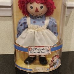 Porcelain Raggedy Ann Doll 
