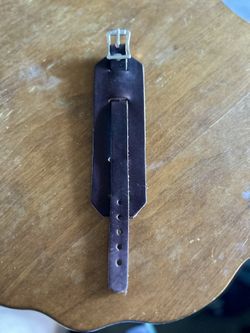 Leather Cuff Watch Band Espresso