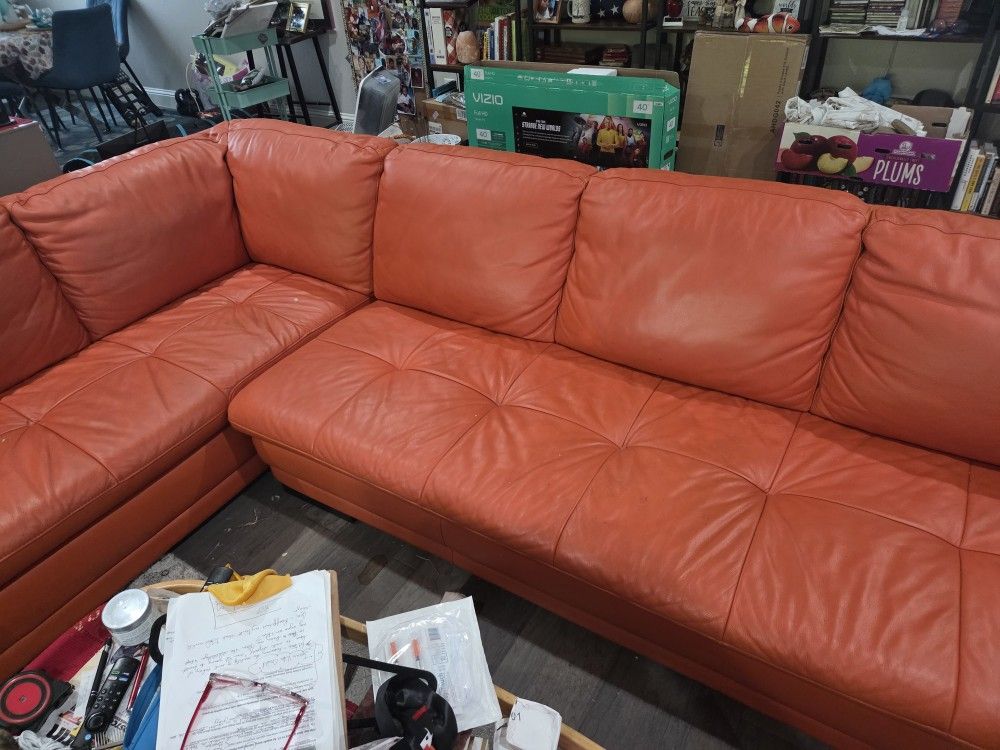 Italian Leather Couch