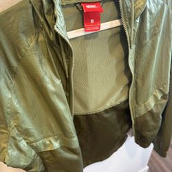 Nike Sports Jacket/Zip Up W/Hood-Small