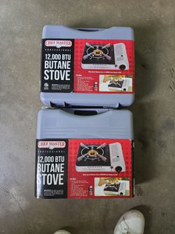 2 Brand New Chef Master Butane Stoves