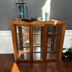 Trophy case or bar cabinet