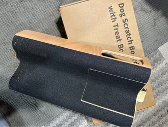 Dog Scratch Board with Treat Box