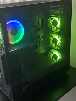 Gaming Desktop, Xbox Controller, Monitor, Keyboard, Mouse, and (New) Wrist Rest