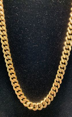 24KT Gold Bonded 25” Miami Cuban Chain with Lifetime Replacement Guarantee (IT WILL NOT CHANGE COLOR)