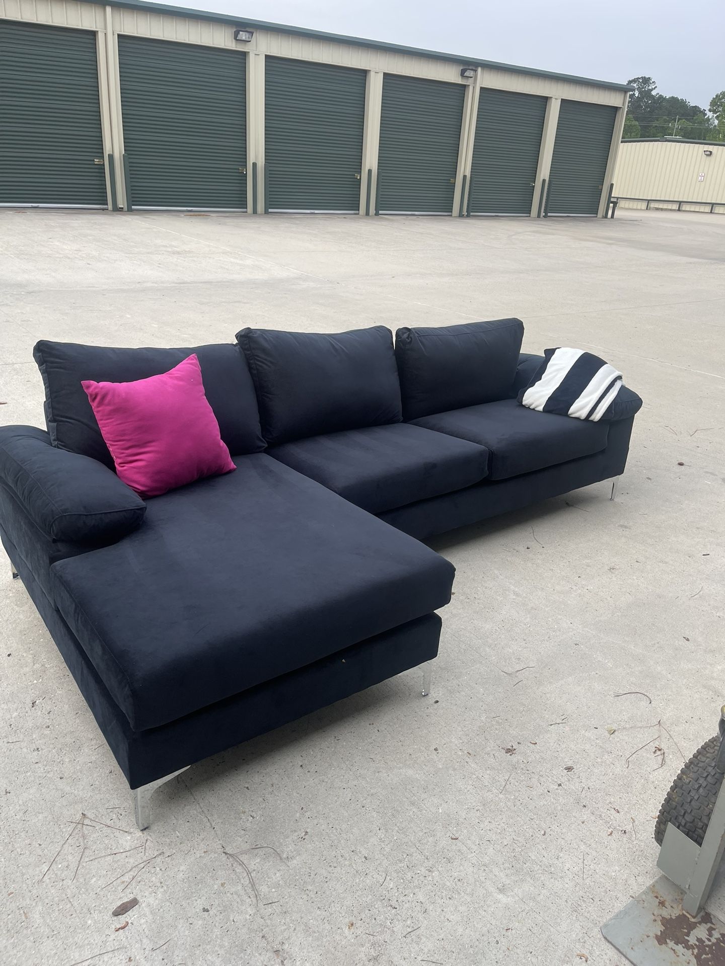 Sofa Section Black Like New