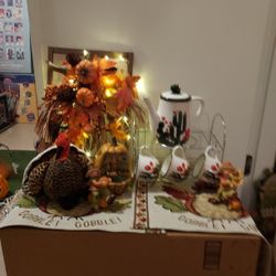 THANKSGIVING ASSORTMENT AND 7 PIECES CACTUS 🌵 🍵 SERVICE