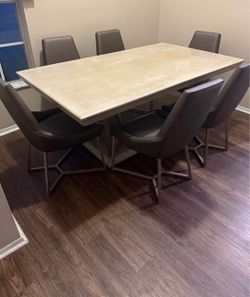 Sofia Vergara Rooms To Go Cambrian Court Ash 6 Pc Dining Room Set