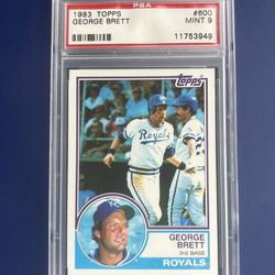 1983 Topps George Brett Baseball Card Graded PSA 9