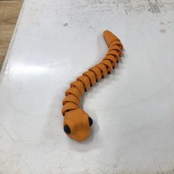 3D Print Flexi Orange Snake (10”)
