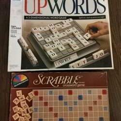 Upwords+Scrabble Vintage Boardgames