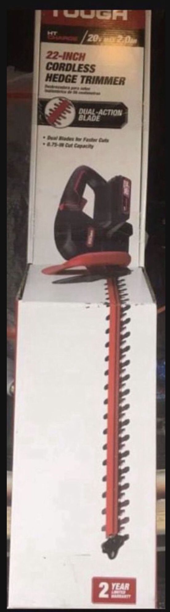 New Cordless Hedge Trimmer New 22 Inch