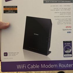 AC 1600 WiFi Cable Modem Router