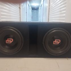 Dual 12" DD  Audio Subwoofers in Custom Box