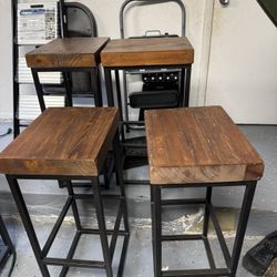 4 Stools - 30” Tall