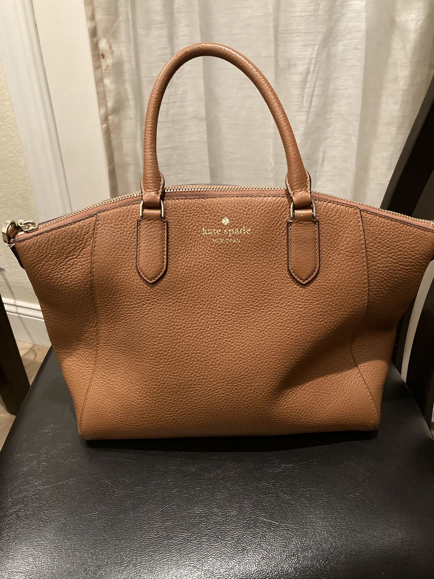 Kate Spade Pebbled Tan Leather Shoulder Bag