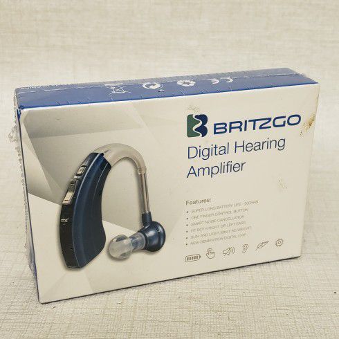 Britzgo Digital Hearing Aid Amplifier BHA-220S Blue (NEW)