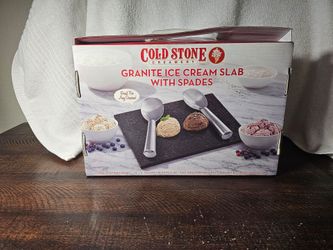 Cold Stone granite ice cream slab with spade