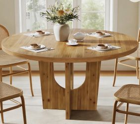 Round 48” Dining Table - Solid Wood