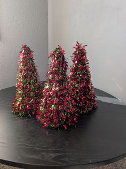 3 Small Christmas Trees