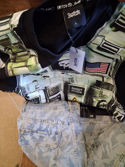 Ghost 👻 Division Top /Blue Jean Shorts