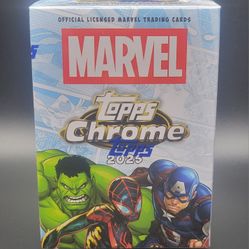 2025 Topps Chrome Marvel Blaster Box New Sealed Trading Cards