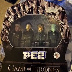 Pez  ‘Game of Thrones’ The iron Anniversary Tin : Unopened.   2 sets available  $10 ea  Millington Krystal meet  Wolfchase/Bartlett  Guitar Center Mos