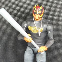 WWE Rey Mysterio Main Event 6in Action Figure w Bat Lucha Low Rider Opened Unuse